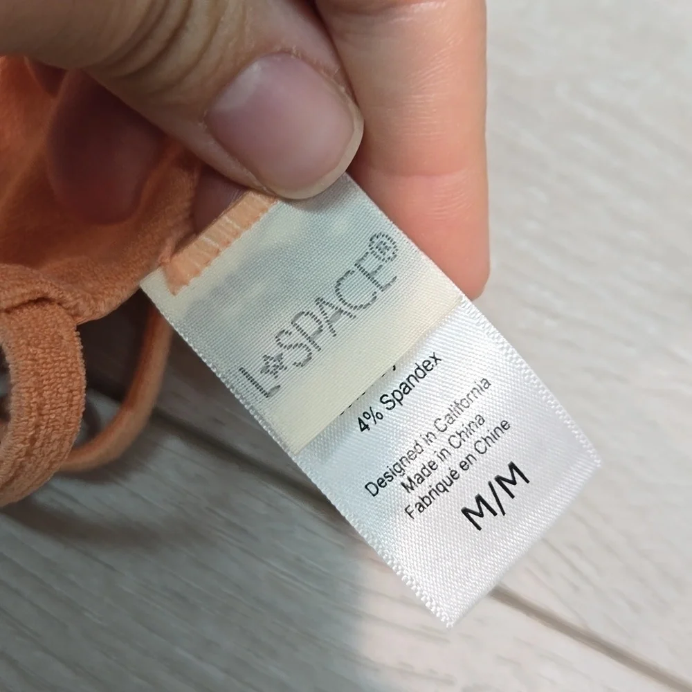 NWOT L Space Women Anthropologie Brittany Top Bra Swim sz M